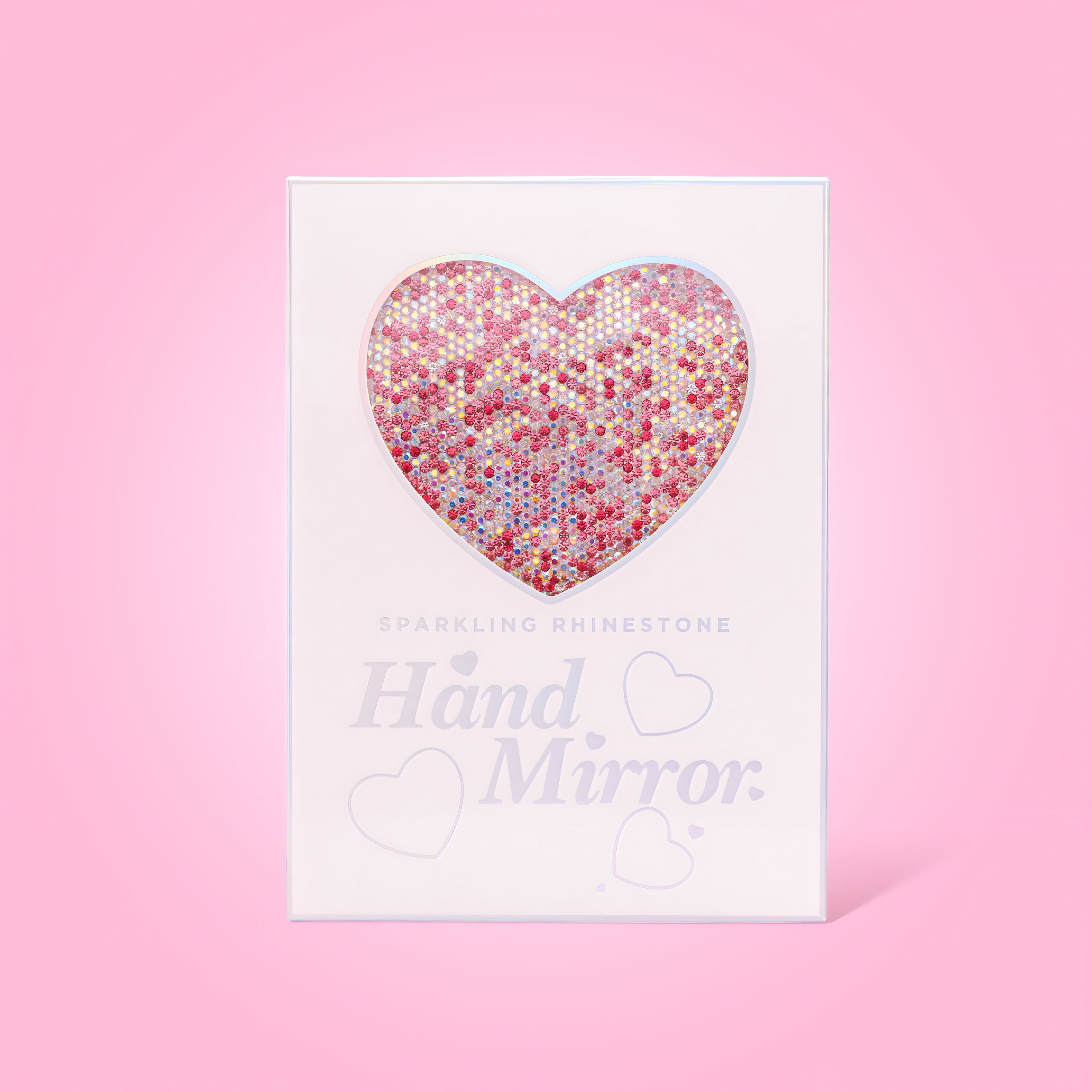 Heart shape sparkle mirror