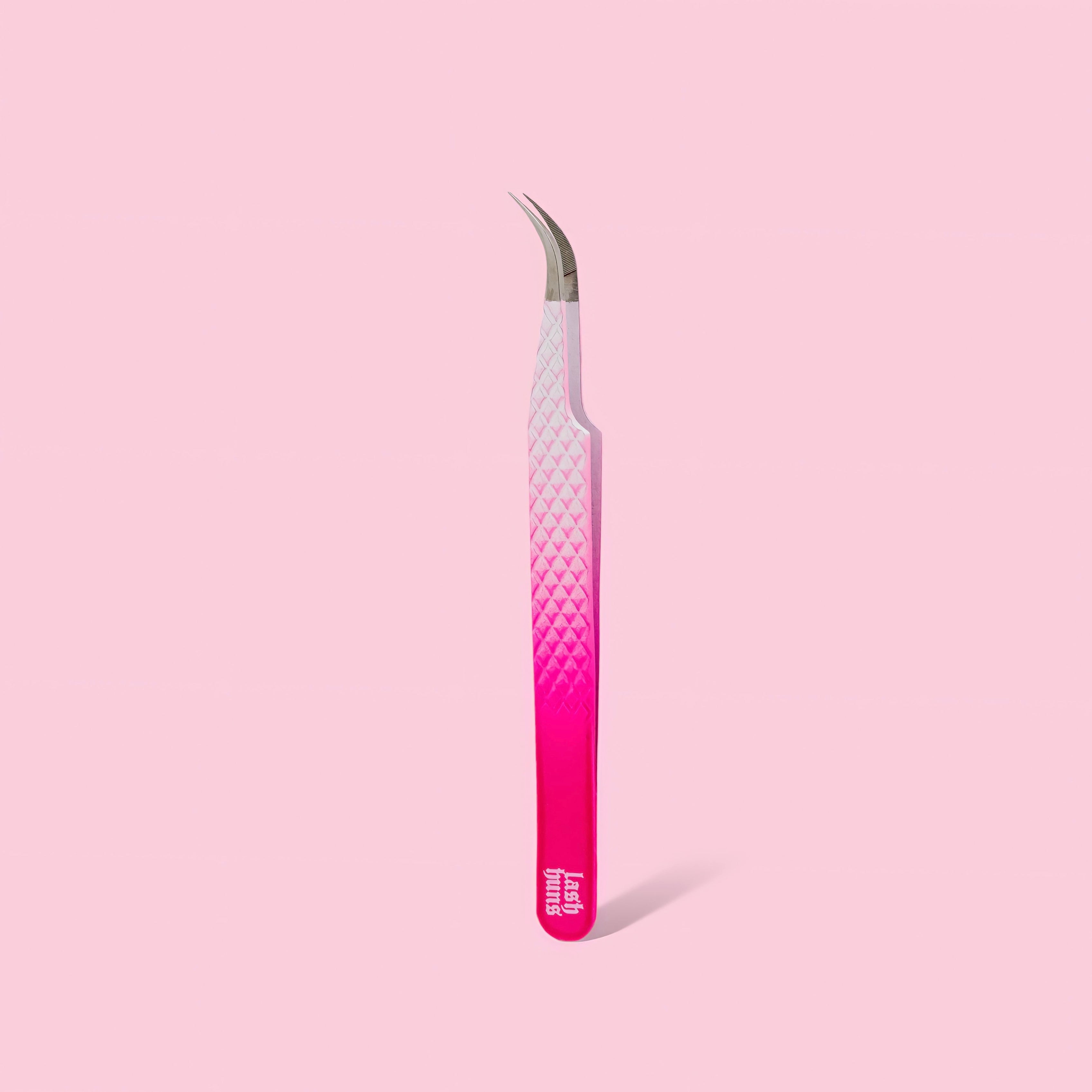 CURVY QUEEN Curved fibre grip tweezer