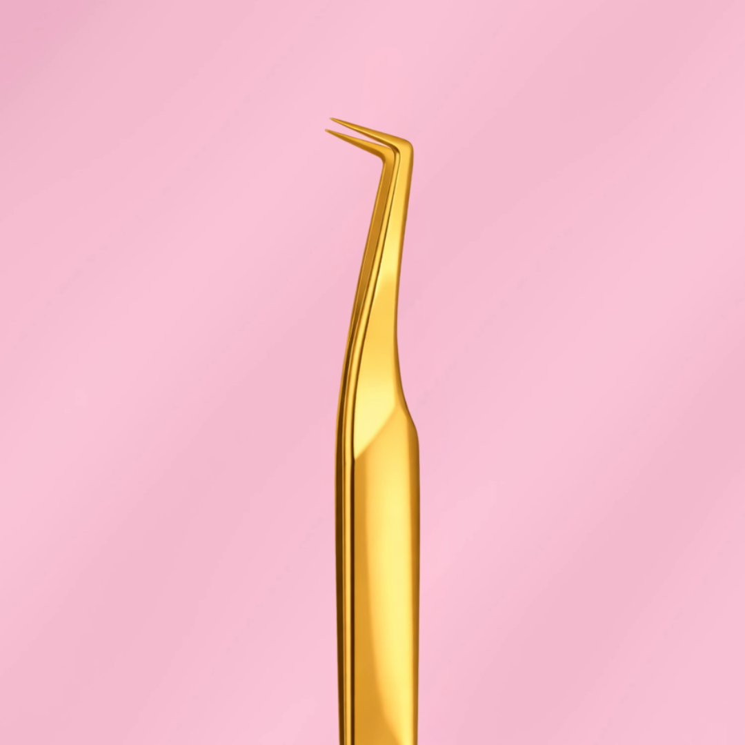 BABYDOLL - GOLD - 90 Slim Degree Fibre Grip Tweezer