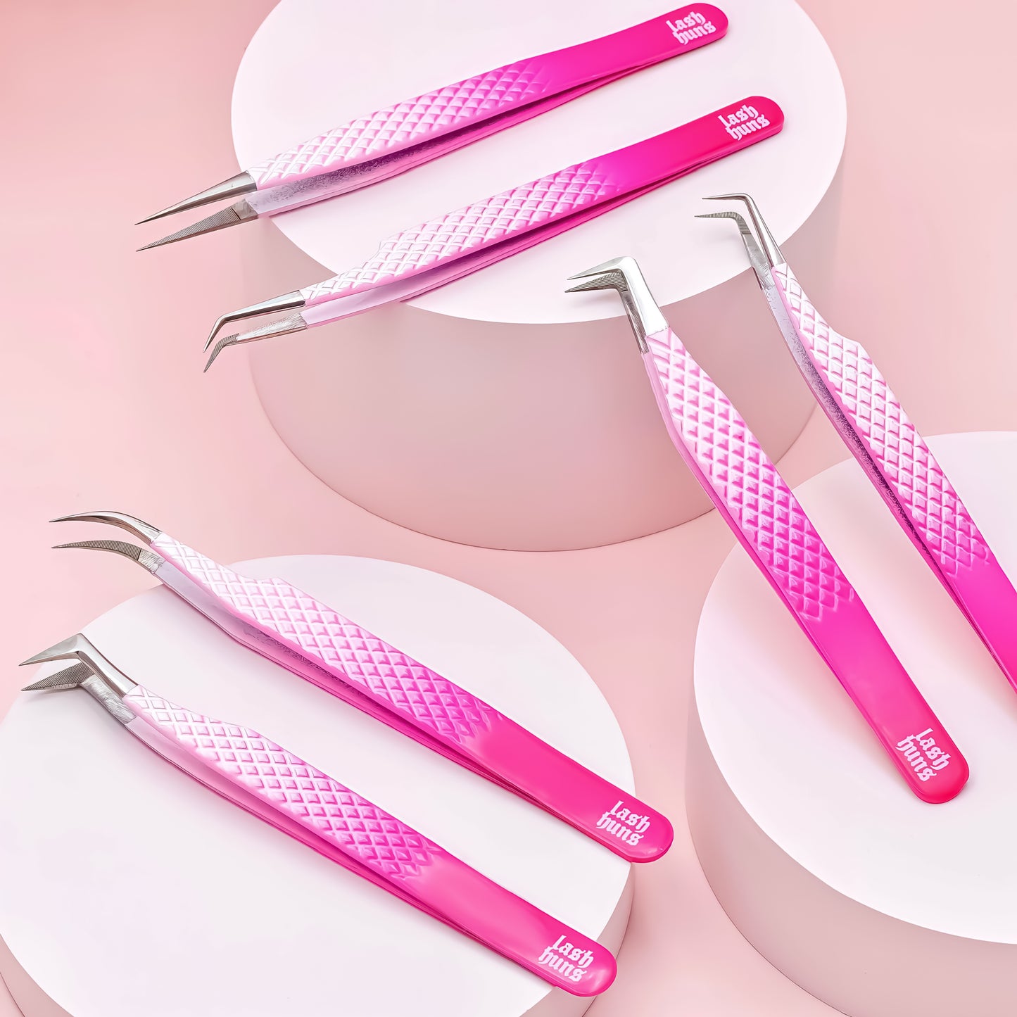 Full FIBER GRIP Tweezer Collection Lash Huns