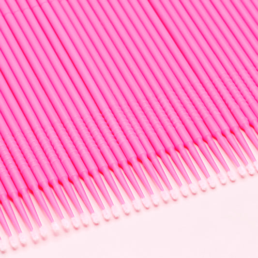 100 Pink Microfibre Brushes