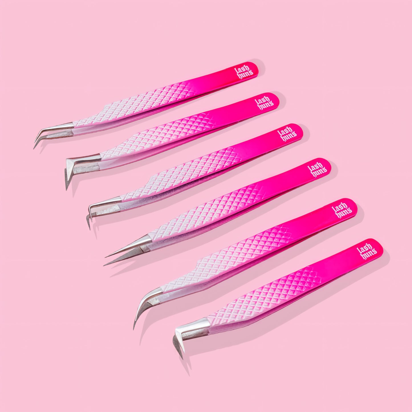 Full FIBER GRIP Tweezer Collection Lash Huns